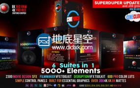 AE PR PS 达芬奇 FCPX 影片特效调色风格预设包更新V6.0版本
