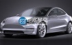 模型 特斯拉汽车3D模型 SQUIR – Tesla Model 3 2018