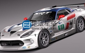 3D模型道奇蝰蛇跑车模型 SQUIR – Dodge Viper GTS-R 2013