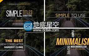 AE+PR模板30组4K文字标题字幕动画预设