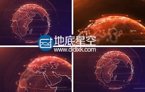 AE教程 Trapcode Form制作科技感粒子三维地球动画