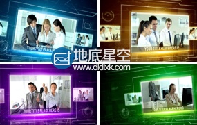 AE模板企业公司高科技玻璃质感商业宣传动画