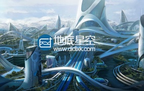 模型:未来科幻城市场景3D模型 Kitbash3D – UTOPIA