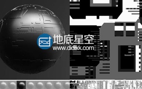材质贴图:120张科技感6K置换贴图材质