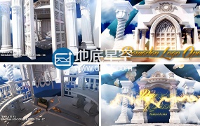 AE模板伊斯兰开斋节logo演绎片头动画-Ramadan Logo Opener