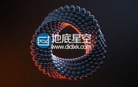 c4d教程:三维小球环形循环动画C4D教程 C4D Abstract Ring