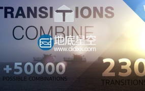 AE模板230组故障失真燃烧烟雾光效转场效果