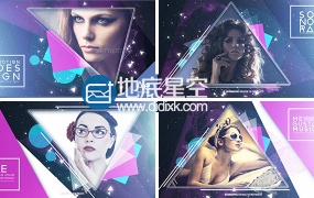 AE模板动感时尚广播电视节目图片介绍展示片头动画