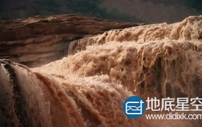 实拍视频:震撼大气黄河波涛汹涌恢弘背景素材