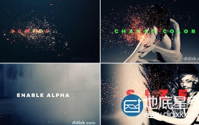 PR预设:14组火焰火花粒子动画字幕标题效果
