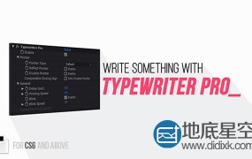 AE预设:高级打字机效果动画 Typewriter Pro