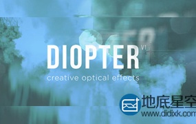 AE插件:光线折射模糊朦胧效果 Aescripts Diopter V1.01