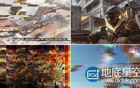 AE模板:画面破损故障干扰图文效果展示