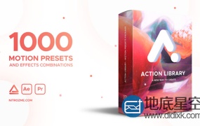 AE脚本:图层物体运动出入动画预设 Action Library Win/Mac