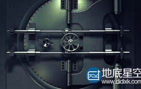 AE模板三维保险库门被打开logo展示演绎动画