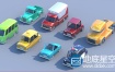 3D模型卡通玩具汽车模型
