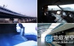 视频素材：城市高速发展高铁穿越城市实拍素材