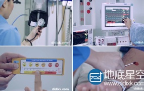 实拍视频:手术ICU病房重症病人护理视频素材