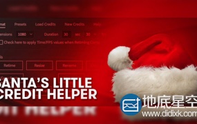 AE脚本:电影片头片尾演职人员字幕介绍滚动效果 Aescripts Santa’s Little Credit Helper