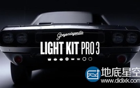 C4D灯光预设:灰猩猩摄影棚灯光预设Light Kit Pro 3.0