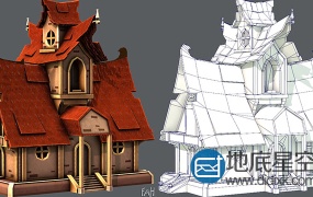 3D模型:卡通游戏房屋模型