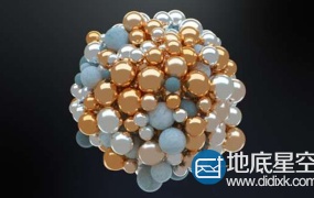C4D教程:小球聚拢动力学视频教程
