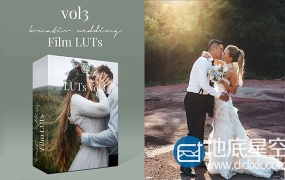 LUT调色预设:8组欧美风格婚礼LUT调色预设Kreativ Wedding LUTs Vol. 3