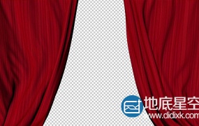 视频素材:经典红色戏剧舞台窗帘丝绸开场闭幕视频动画