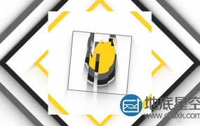 AE模板扁平化MG动画切割图形Logo标志演绎