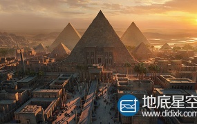 3D模:埃及金字塔模型Kitbash3D – Egypt