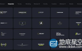 AE模板150+企业标题文字排版动画包