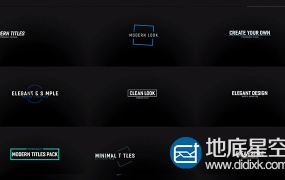AE模板+PR预设:27组文字标题排版动画