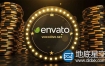 AE模板拉斯维加斯赌场业务美元欧元彩票logo演绎标题动画