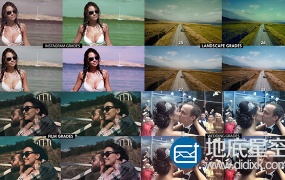 PR预设:450组INS婚礼风景黑白复古柔和电影视频调色LUTS预设