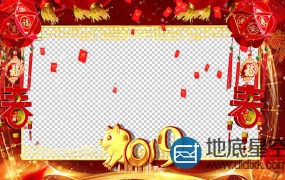 AE模板-2019春节猪年企业员工拜年框片头动画
