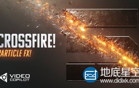 AK大神AE教程:高级粒子撕裂划痕三维LOGO标志制作Crossfire Particle FX Tutorial+中文字幕