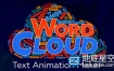 AE脚本：文字汇聚图形变换动画 Aescripts Word Cloud v1.0.3