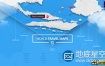 AE模板-亚洲旅游地图地点线路连线动画World Travel Maps – Asia