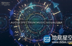 AE模板-声音音频音乐可视化音频频谱波形Audio Spectrum Music Visualizer