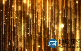 AE模板-4K金色闪耀粒子循环落下Golden Particles
