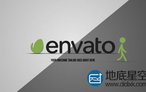 AE模板-3D创意火柴人拉logo标志片头动画