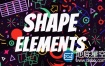AE模板-777+MG卡通形状图形设计元素包Shape Elements