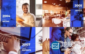 AE模板-企业公司时间线历程演示动画 Corporate Timeline Presentation
