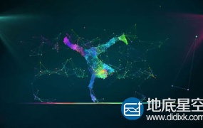 AE模板-Plexus粒子音频反应霹雳舞舞蹈logo标志展示片头动画