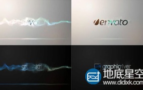 AE模板-炫丽粒子撞击后揭示出logo标志演绎动画