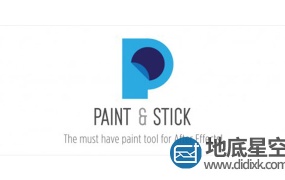 AE/C4D插件:二维动画笔刷手绘跟踪C4D合成插件 Aescripts Paint & Stick V2.1.2a Win/Mac
