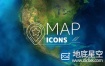 AE模板-地图各种天气预报图标ICON动画 Map & Weather Forecast Icons