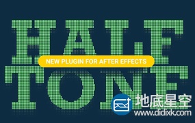 AE插件:中色调网格圆点填充 AESweets Halftone V1.0.5