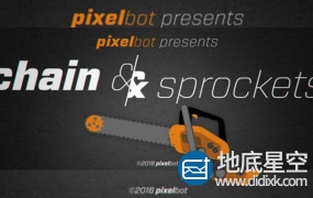 AE脚本:链条滑轮绑定动画 Aescripts Chain & Sprockets v1.03
