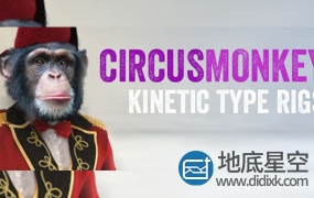 AE脚本-3D空间文字MG动画运动排版 Aescripts CircusMonkey V1.05 + 使用教程